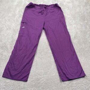 Cherokee Unisex Uniform Scrubs Pants Size Adult‎ M  Purple Workwear Core Stretch